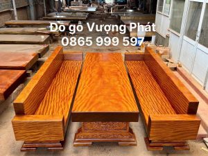 Bộ Bàn ghế Sofa K3 nguyên khối gỗ Gõ Đỏ Loại 1 đẹp đẳng cấp