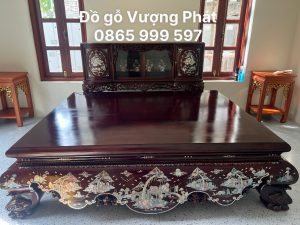 Combo Sập gụ Tủ chè Khảm trai Khảm ốc loại 1 đẹp