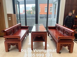 Trường Kỷ Đại chân vấu gỗ Gụ hàng víp dày dặn loại 1
