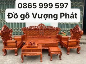 Bộ bàn ghế hoàng gia gỗ hương bộ 6 món đẳng cấp sang trọng