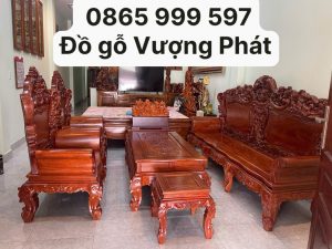 Bộ bàn ghế hoàng gia gỗ hương bộ 6 món đẳng cấp